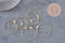 Anneaux créoles laiton doré 40mm, x20 (G0387)