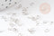 Anneaux ovales dorés or blanc 4mm, x1gr (G1707)