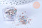 Boite paillettes holographiques nailart inclusion résine ou création pâte polymère, x1 boite de 0.3 gr (G6855)