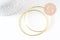 Bracelet jonc strié laiton doré 62mm, x1 (G3962)