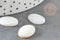 Cabochon ovale nacre blanche naturelle 16mm, x1 (G1964)