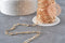 Chaine fer doré or pâle maille rectangle 18x6mm, x1 mètre (G1858)