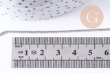 Chaine fine maille plate laiton platine 1mm, x5M (G0859)