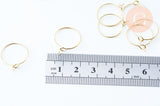 EP -Anneaux créoles en acier 316 doré inoxydable 16mm, supports création bijoux x20 G6068