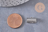 Embouts ruban fer platine à pincer 13mm, x10 (G1112)