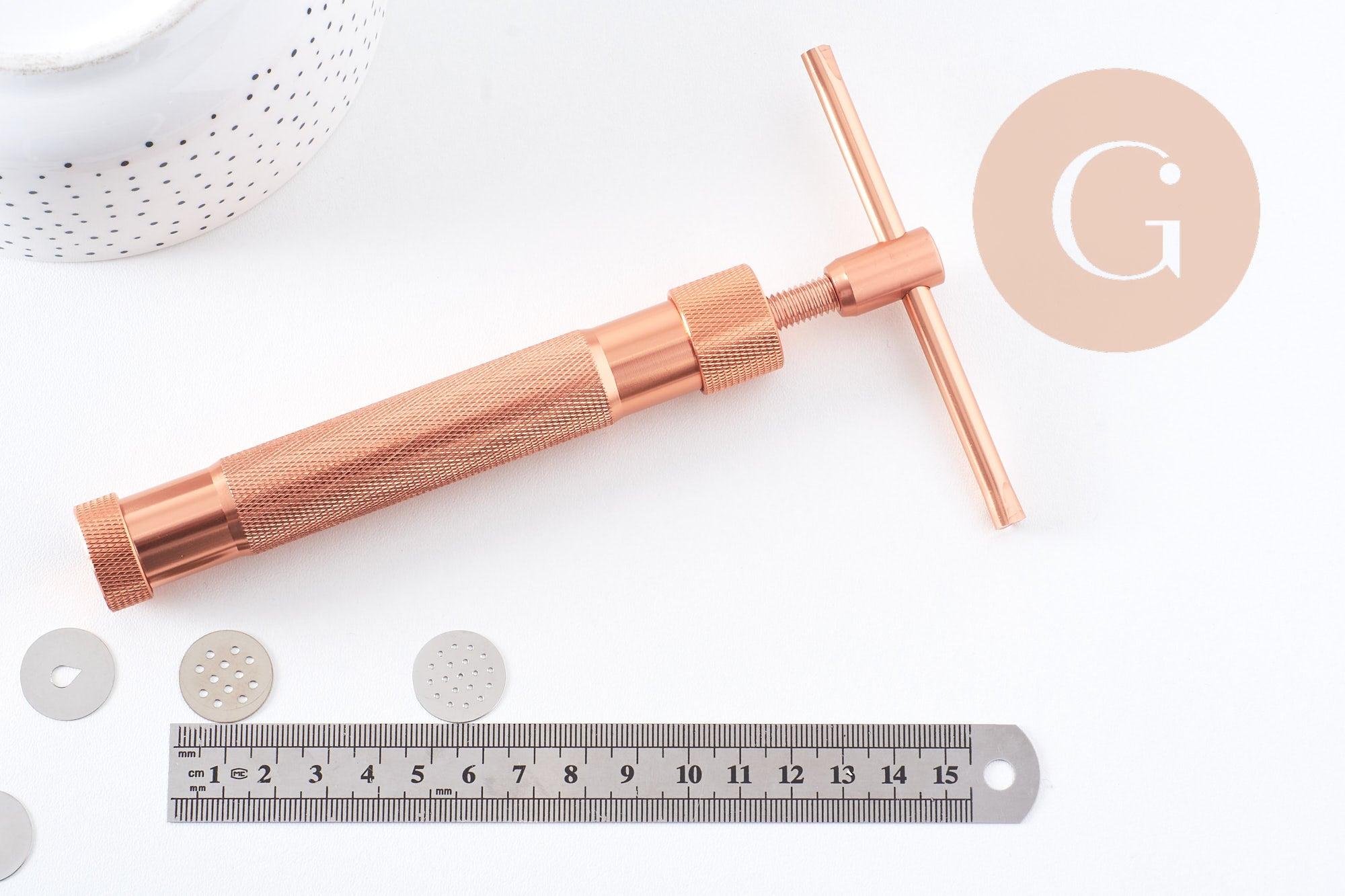 Extrudeuse pour création de bijoux polymère avec 20 disques, x1 (G10207)