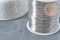 Fil d'acier 304 inoxydable platine argenté 0.4mm, x1 mètre (G8847)