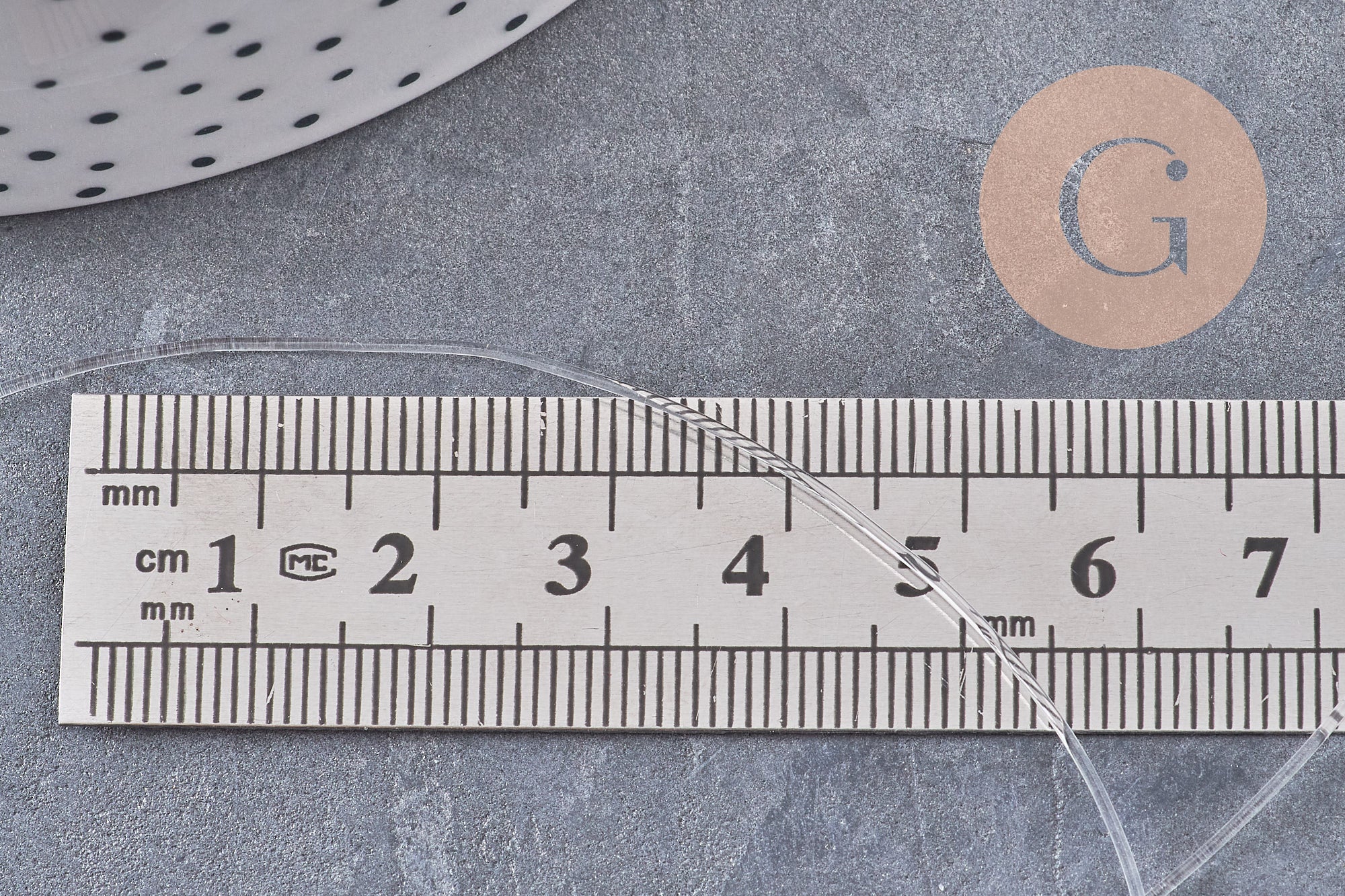 Fil élastique nylon transparent 0.8mm, x5mètres (G1534)