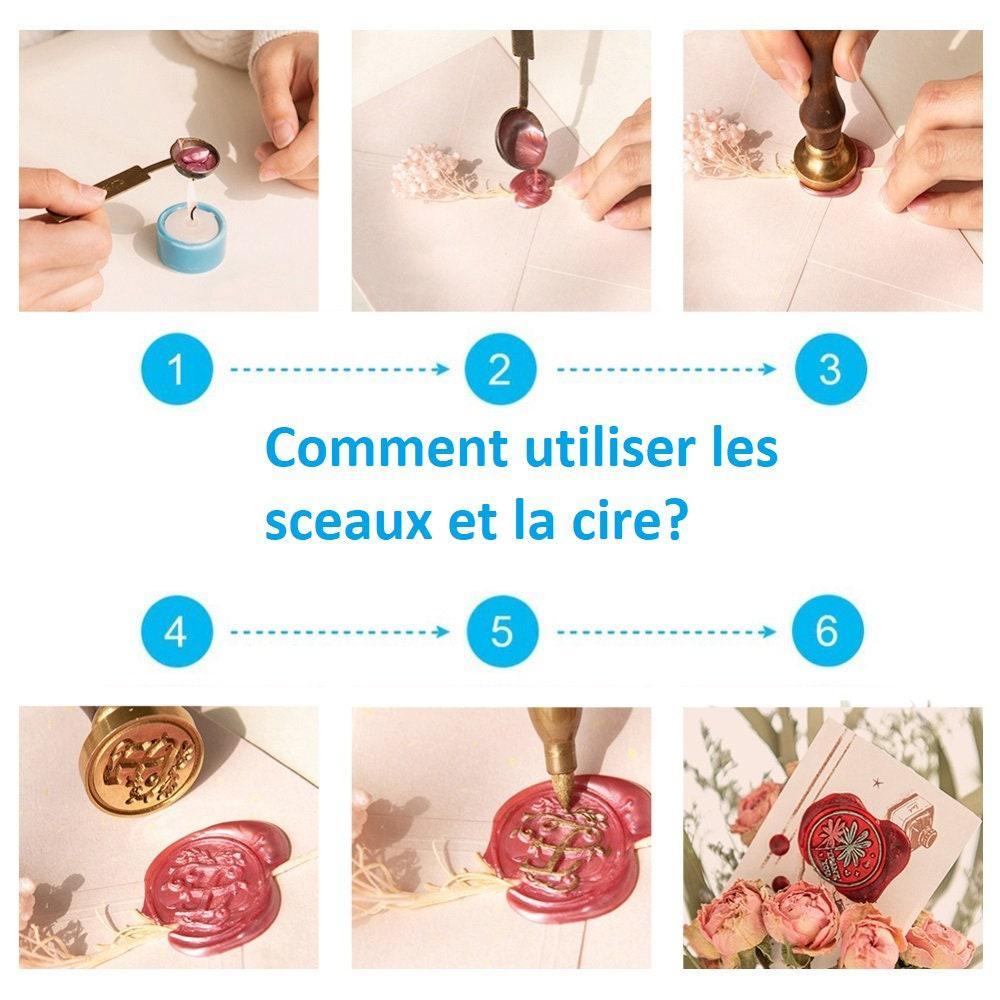 Granulés cire beige taupe nacré à cacheter, fourniture pour sceaux personnalisés et invitations de mariage DIY, x100 (G3604)