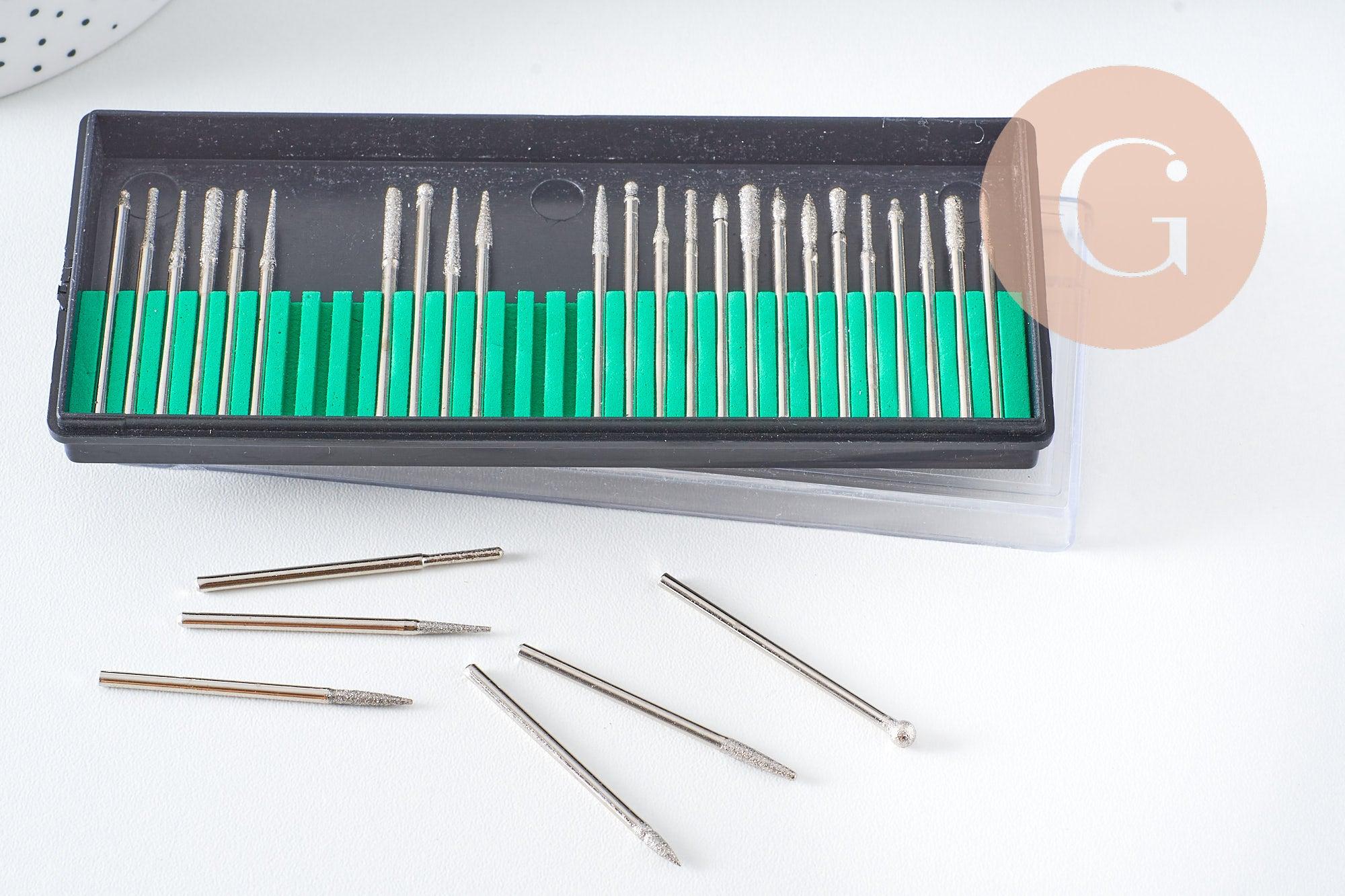 Mini-perceuse pour création de bijoux polymère & laiton avec mèches, x1 (G10206)