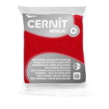 PĂąte polymĂšre Cernit METALLIC - Rouge x56g (G10960)