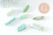 Perle amazonite turquoise naturel rectangle,pierre naturelle, litotherapie, Chips amazonite,17~53mm, X2 (G5194)