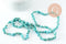 Perles chips howlite turquoise de synthèse 5-8mm, x1 fil 85cm (G3013)