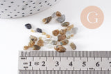 Sable chips pierre labradorite naturelle 2-12mm non percé, x20gr (G3397)