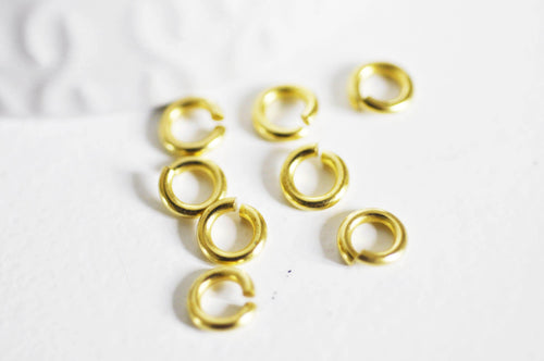 Rings, raw brass bails