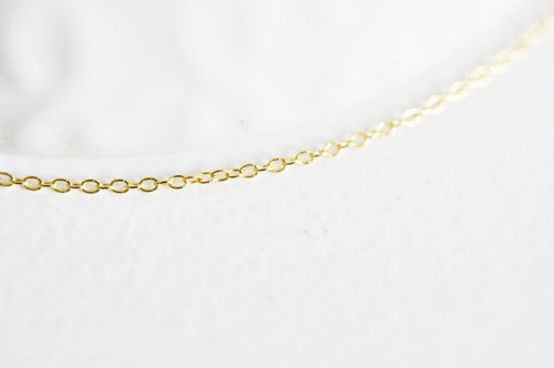 Gold-filled chains per meter