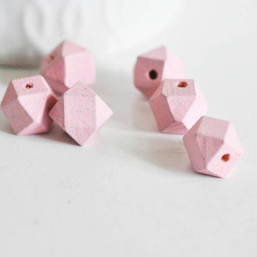 Beads made of wood and plant materials