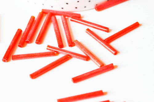 Tube seed beads