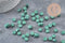 Granulés cire vert foncé à cacheter, fourniture création de sceaux personnalisés pour sceaux et invitations de mariage DIY, x100 (G4128)