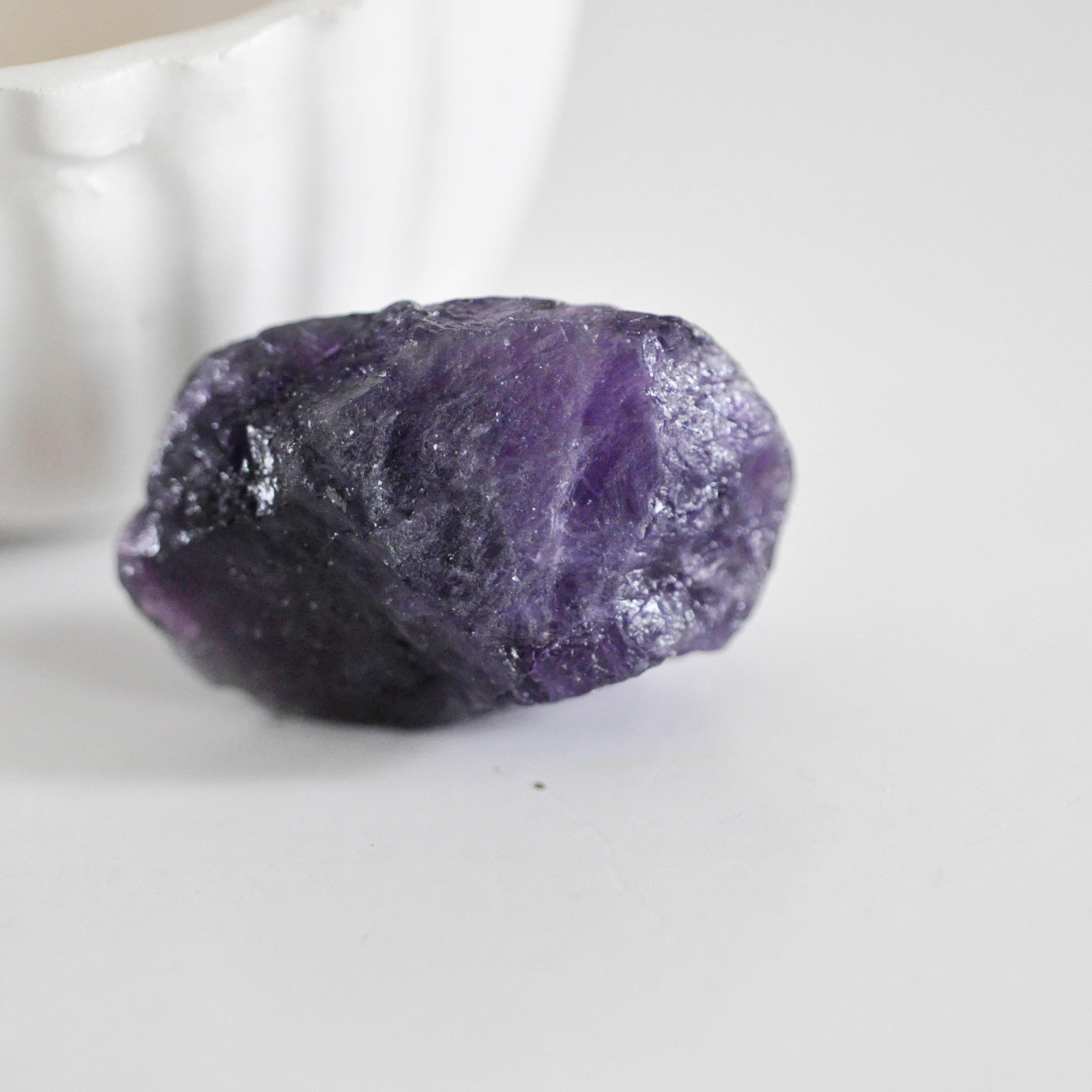 Améthyste naturelle brute roulée 40mm, x20Gr (G0239)