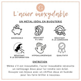 Anneaux de jonction ronds acier 304 platine inoxydable 6mm-1mm, x50 (G9392)