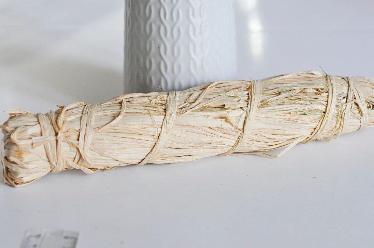 Botte raffia naturel fabrication paniers, x1 botte de 50g (G1891)