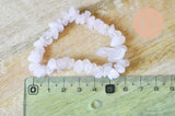 Bracelet élastique chips quartz rose naturel 50mm, x1 (G4717)
