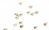 Cabochon rond strass cristaux transparent2.5mm,x 0.15 gramme (G2287)