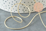 Cordon or clair polyester 1mm, x1 mètre (G3349)