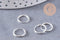 Créoles fine argent 925 massif 12mm, x1 paire (G5410)