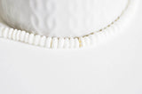 EP -Perles ronde naturelles coquillage blanc de 170 perles G1941