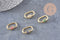 Fermoir à vis laiton doré et strass 19mm, x1 (G2911)
