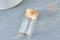 Flacon Eprouvette en verre borosilicate bouchon en liège 50mm, x1 (G8156)