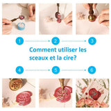 Granulés cire vert foncé à cacheter, fourniture création de sceaux personnalisés pour sceaux et invitations de mariage DIY, x100 (G4128)