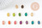 Pendentif médaille ovale Vierge Marie acier 304 inoxydable doré émaillée 13mm x1 ou x5 (10759)