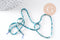 Perle apatite naturelle ronde facette 2mm, x1 fil de 38 cm (G3102)