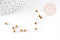 Perles rondes intercalaires laiton brut4 mm , x 100 (8GR) (G8752)