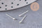 Piercing clou argent 925 massif boule 1.5mm, x1 (G5149)