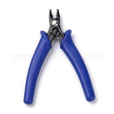 Pince à sertir perles à écraser bleu foncé 12.5cm, x1 (G5748)