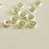 Rondelles tube argenté, perles argentées, perles intercalaires,perle argent,6mm, x50 (G0182)
